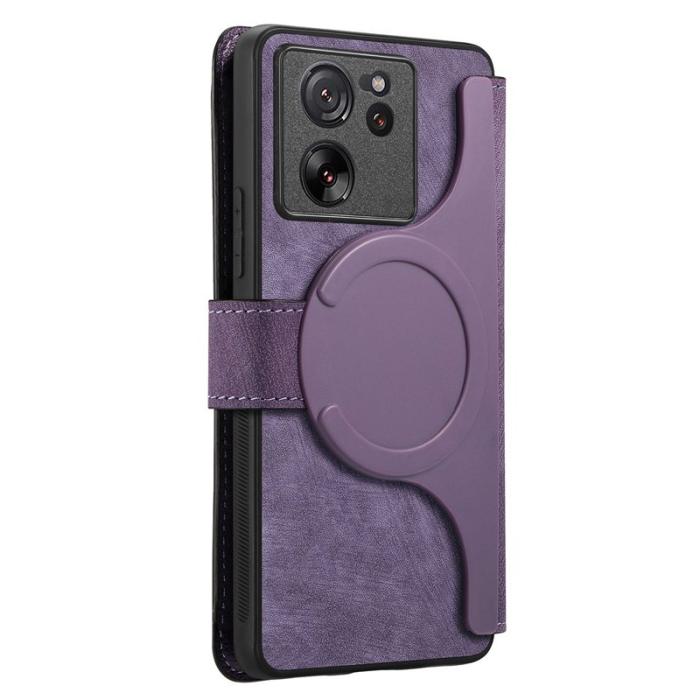 CASENEO - CASENEO Xiaomi 13T Fodral - Äkta läder - Lila