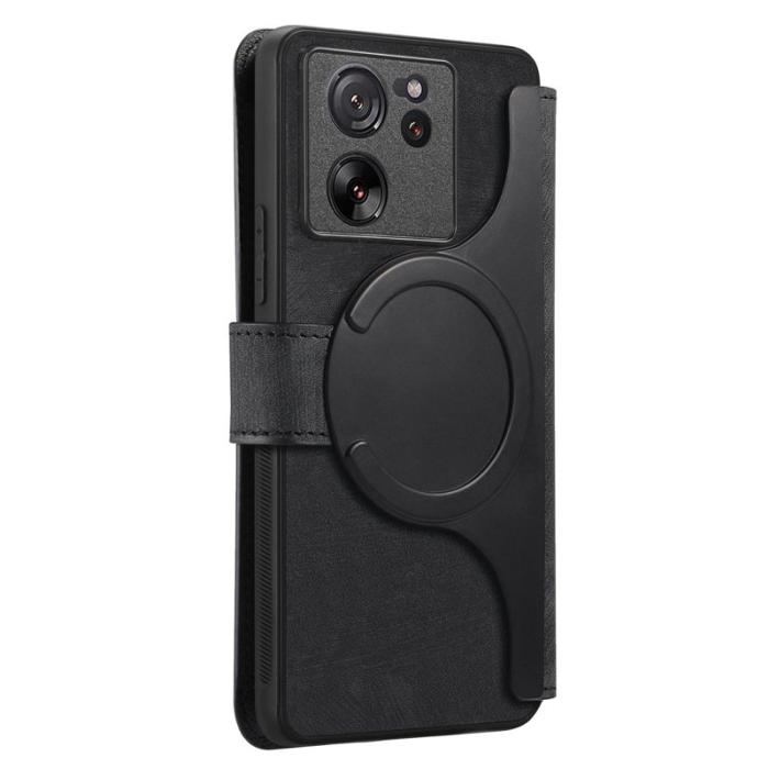 CASENEO - CASENEO Xiaomi 13T Fodral - Äkta läder - Svart