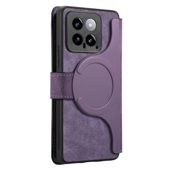 CASENEO - CASENEO Xiaomi 14 Plånboksfodral Konstläder - Lila