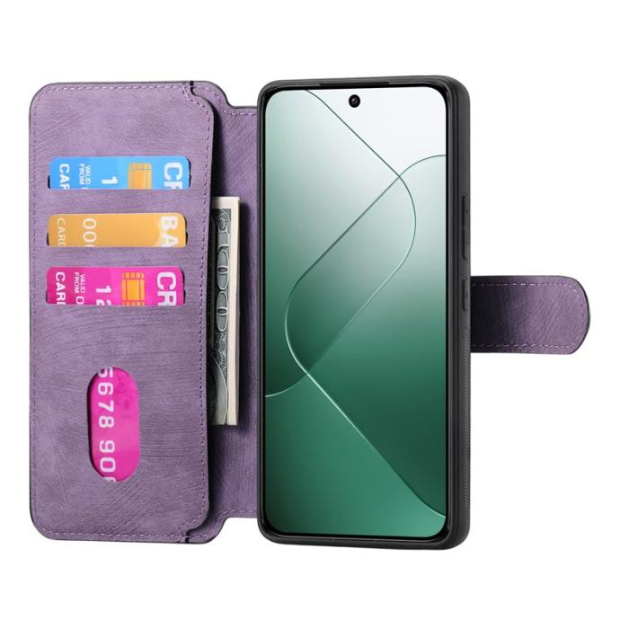 CASENEO - CASENEO Xiaomi 14 Plånboksfodral Konstläder - Lila
