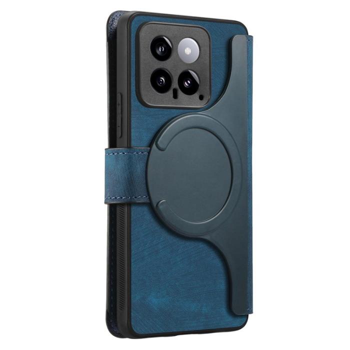 CASENEO - CASENEO Xiaomi 14 Plånboksfodral Konstläder - Blå