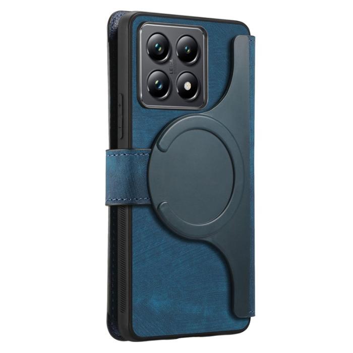 CASENEO - CASENEO Xiaomi 14T Fodral - Äkta läder - Mörkblå