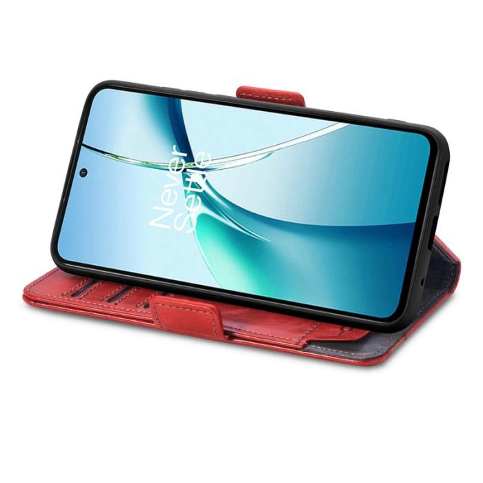 CASENEO - CASENEO Xiaomi 15T Pro Mobilskal KonstLäder - Röd