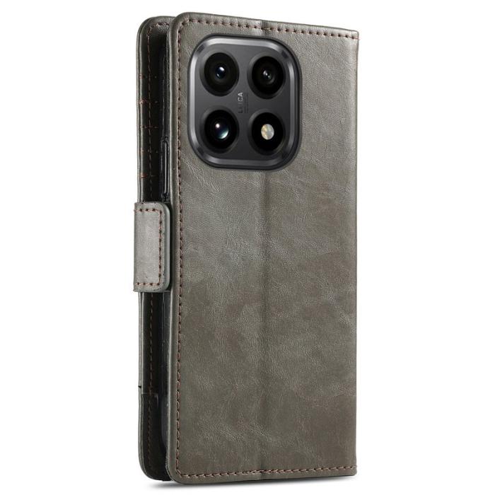 CASENEO - CASENEO Xiaomi 15T Skal PU Läder Fodral med RFID - Grå