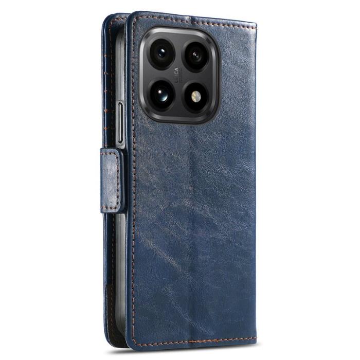 CASENEO - CASENEO Xiaomi 15T Skal PU Läder Fodral med RFID - Mörkblå