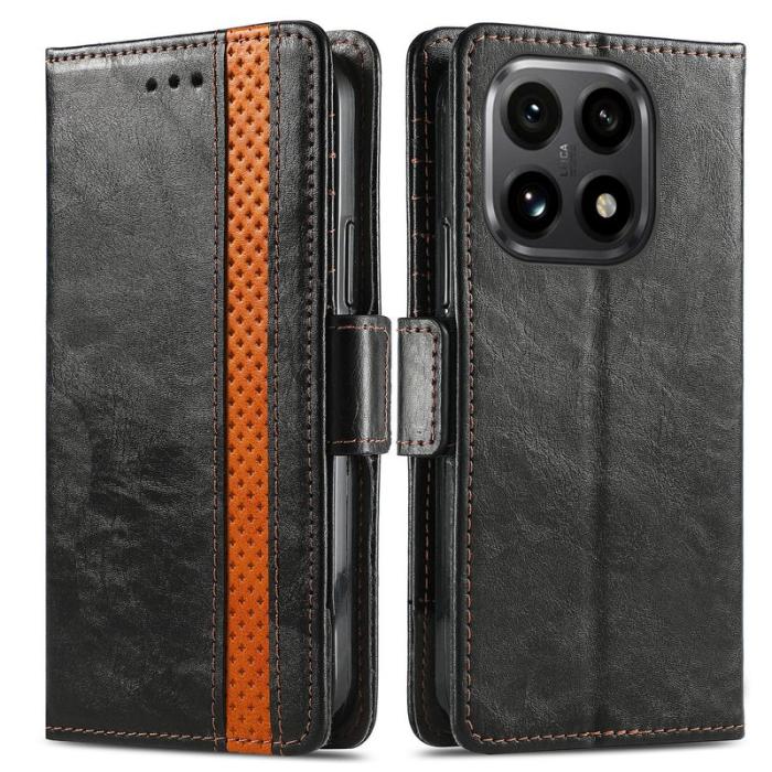 CASENEO - CASENEO Xiaomi 15T Skal PU Läder Fodral med RFID - Svart