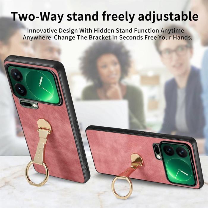 CASENEO - CASENEO Xiaomi 17 Pro Fodral Retro Konstläder - Rosa