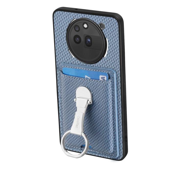 CASENEO - D.G Ming For Nothing Phone (3a) Pro Skal Äkta läder - Blå