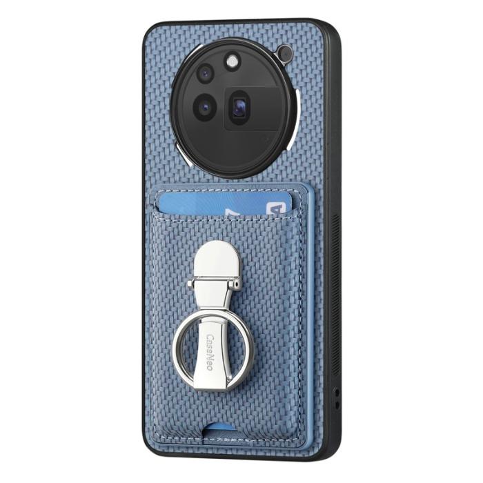 CASENEO - D.G Ming For Nothing Phone (3a) Pro Skal Äkta läder - Blå