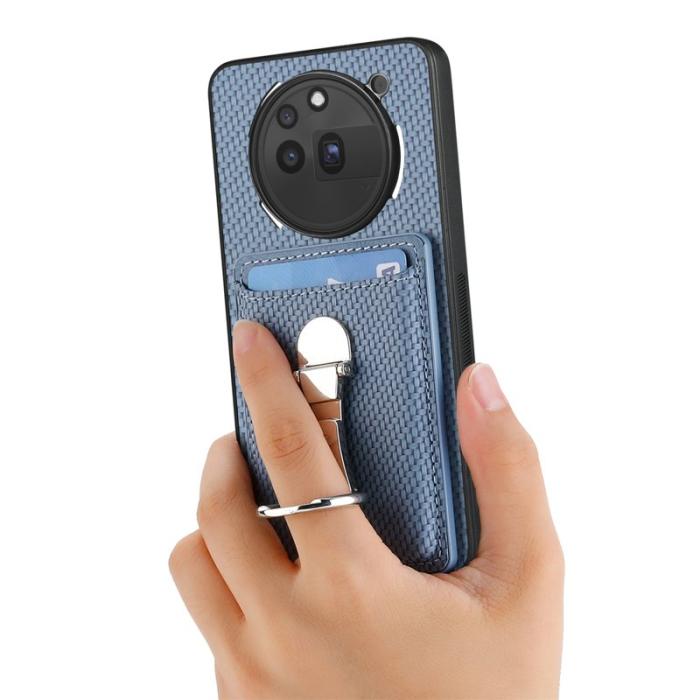 CASENEO - D.G Ming For Nothing Phone (3a) Pro Skal Äkta läder - Blå