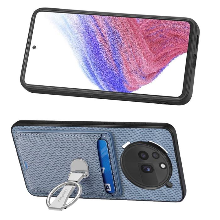 CASENEO - D.G Ming For Nothing Phone (3a) Pro Skal Äkta läder - Blå