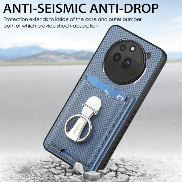 CASENEO - D.G Ming For Nothing Phone (3a) Pro Skal Äkta läder - Blå