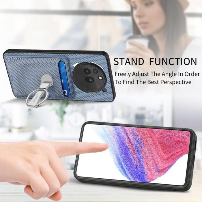 CASENEO - D.G Ming For Nothing Phone (3a) Pro Skal Äkta läder - Blå