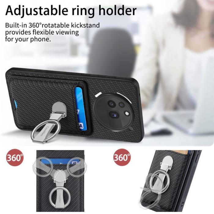 CASENEO - D.G Ming For Nothing Phone (3a) Pro Skal Äkta läder - Svart