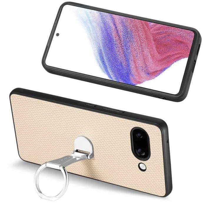 CASENEO - D.G Ming Google Pixel 9a Fodral Äkta läder - Aprikos