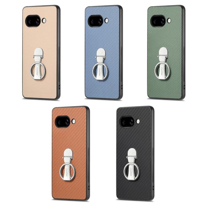 CASENEO - D.G Ming Google Pixel 9a Fodral Kickstand KonstLäder - Svart