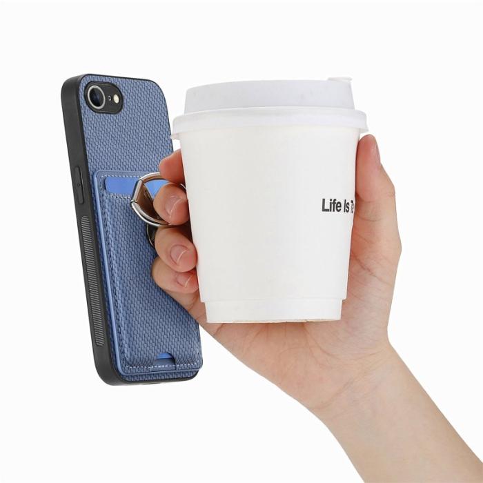 CASENEO - D.G Ming iPhone 16e Skal Äkta läder - Blå