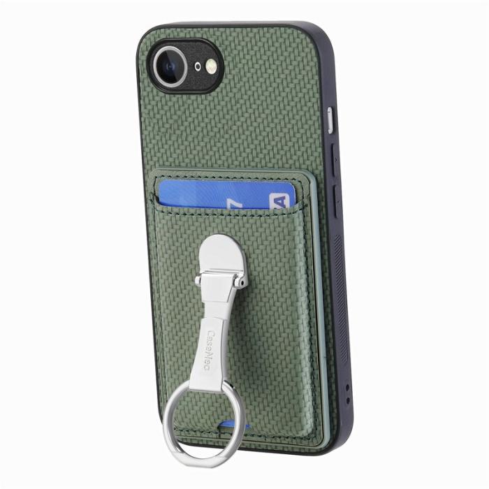 CASENEO - D.G Ming iPhone 16e Skal Äkta läder - Grön