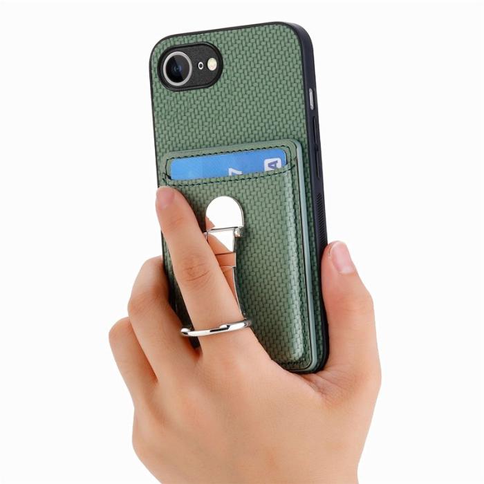 CASENEO - D.G Ming iPhone 16e Skal Äkta läder - Grön