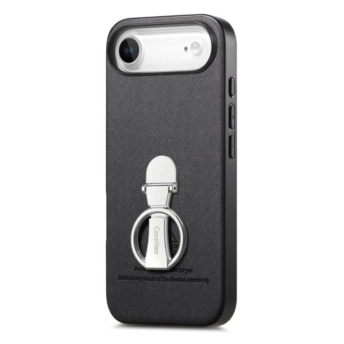 CASENEO - D.G Ming iPhone Air Fodral KonstLäder - Svart