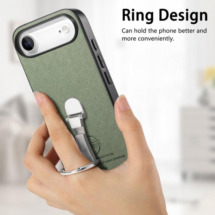 CASENEO - D.G Ming iPhone Air Fodral Fällbart Kickstand KonstLäder - Grön