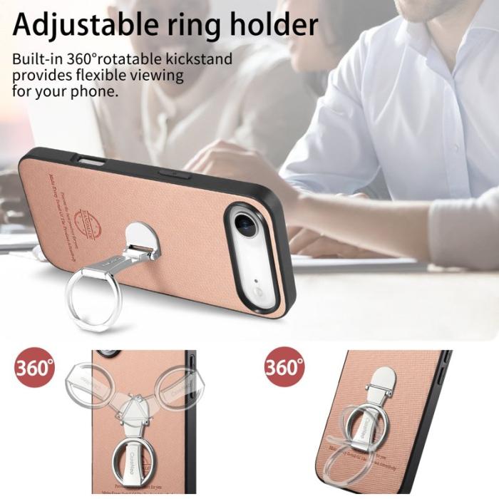 CASENEO - D.G Ming iPhone Air Fodral Fällbart Ställ Twill Konstläder - Rosa