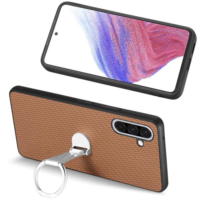 CASENEO - D.G Ming Samsung Galaxy A36 5G Fodral Äkta läder - Brun