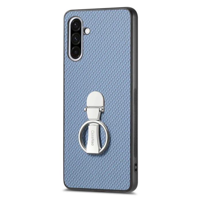 CASENEO - D.G Ming Samsung Galaxy A56 5G Fodral KonstLäder - Blå