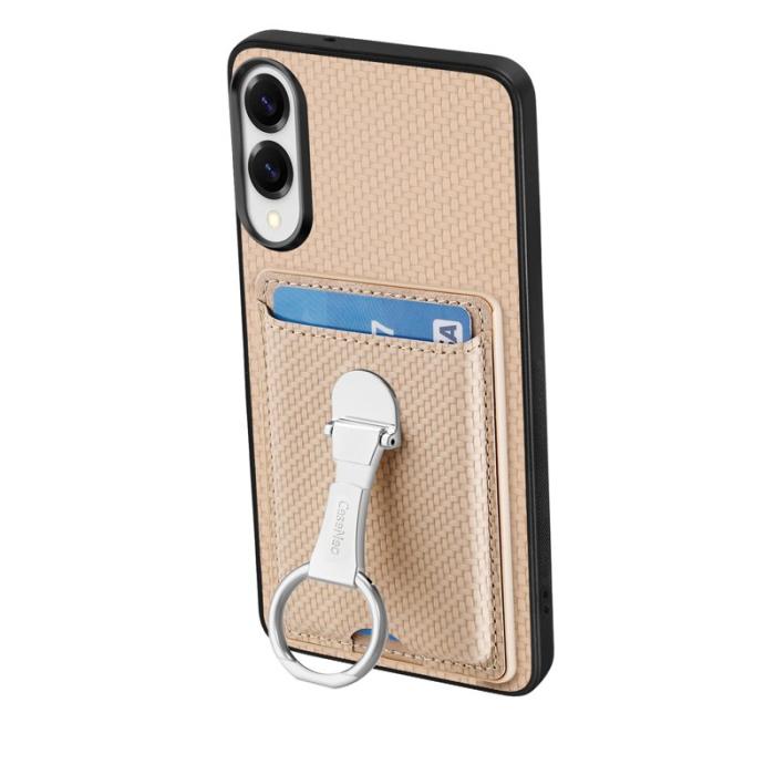 CASENEO - D.G Ming Samsung Galaxy S25 Edge Skal Äkta läder - Beige