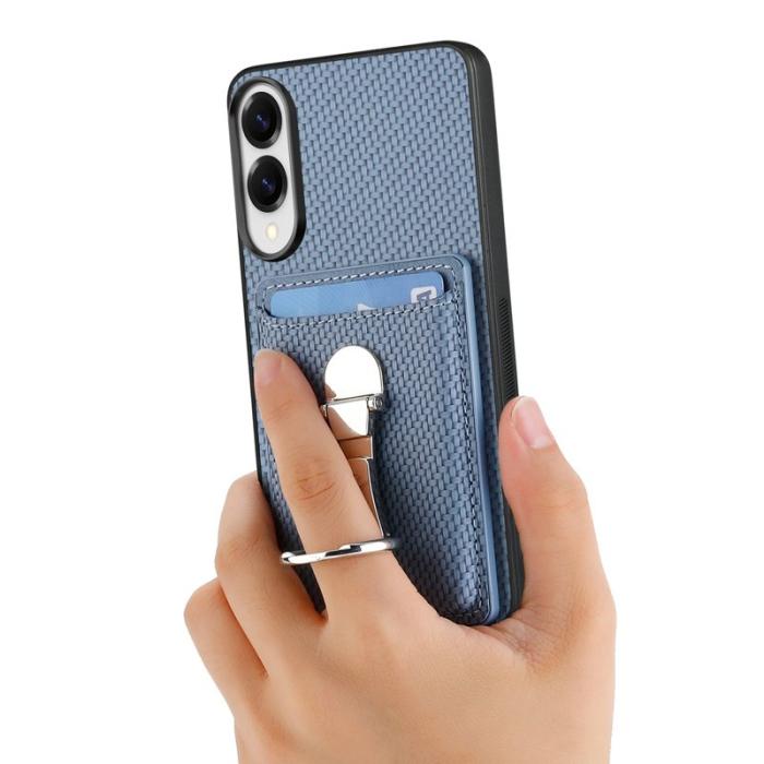 CASENEO - D.G Ming Samsung Galaxy S25 Edge Skal Äkta läder - Blå