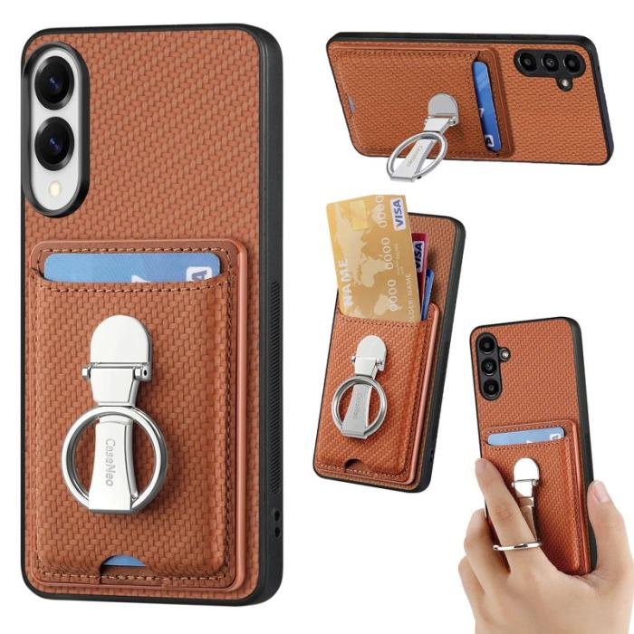 CASENEO - D.G Ming Samsung Galaxy S25 Edge Skal Äkta läder - Brun