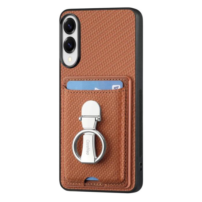 CASENEO - D.G Ming Samsung Galaxy S25 Edge Skal Äkta läder - Brun