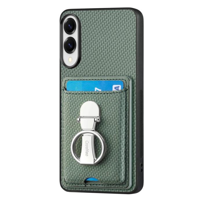 CASENEO - D.G Ming Samsung Galaxy S25 Edge Skal Äkta läder - Grön