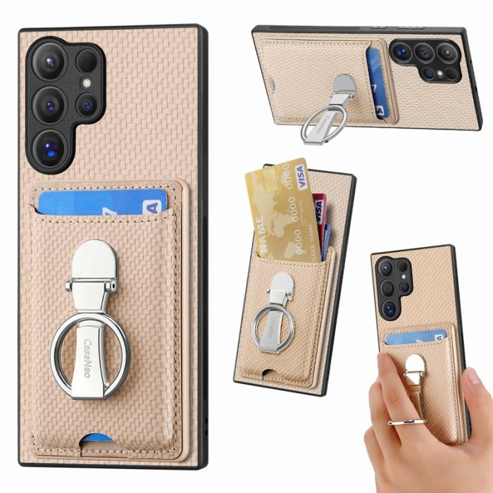 CASENEO - D.G Ming Samsung Galaxy S25 Ultra Skal Äkta läder - Beige