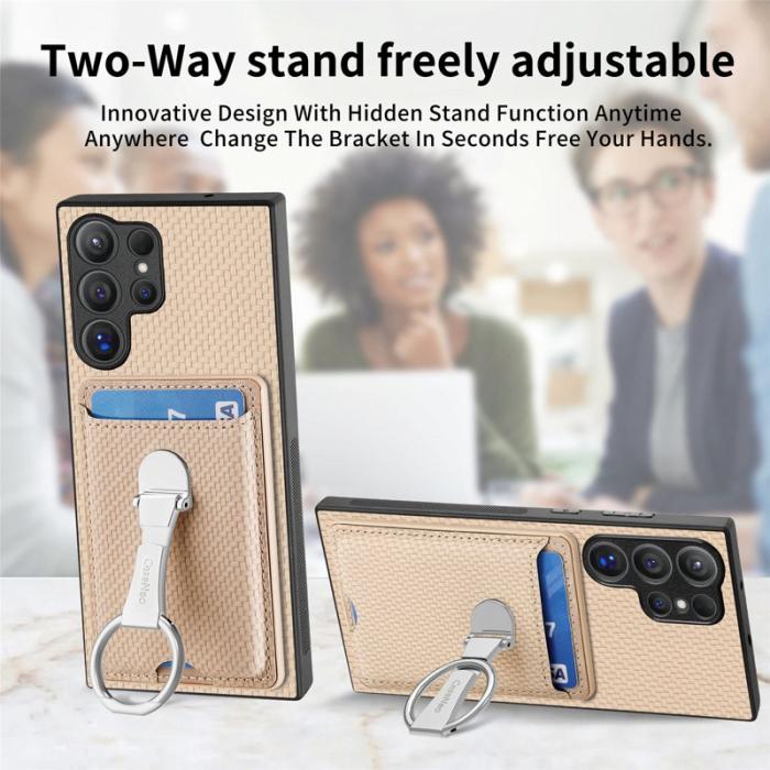 CASENEO - D.G Ming Samsung Galaxy S25 Ultra Skal Äkta läder - Beige