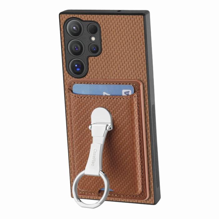 CASENEO - D.G Ming Samsung Galaxy S25 Ultra Skal Äkta läder - Brun