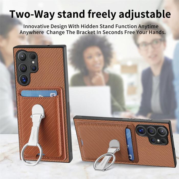 CASENEO - D.G Ming Samsung Galaxy S25 Ultra Skal Äkta läder - Brun