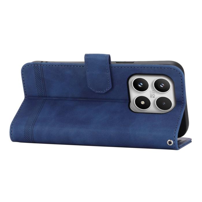 DIERFENG - DIERFENG DF-03 för Xiaomi 17 Fodral Äkta läder - Blå