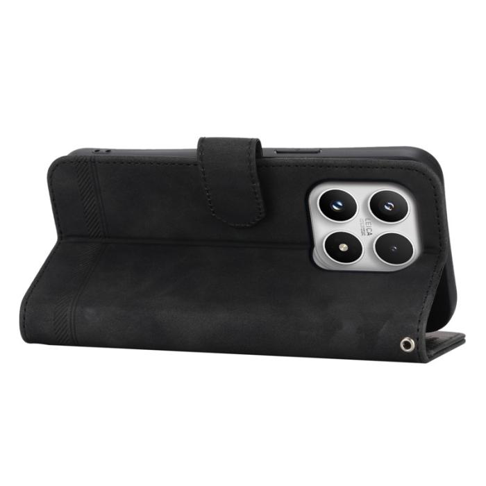 DIERFENG - DIERFENG DF-03 för Xiaomi 17 Fodral Äkta läder - Svart