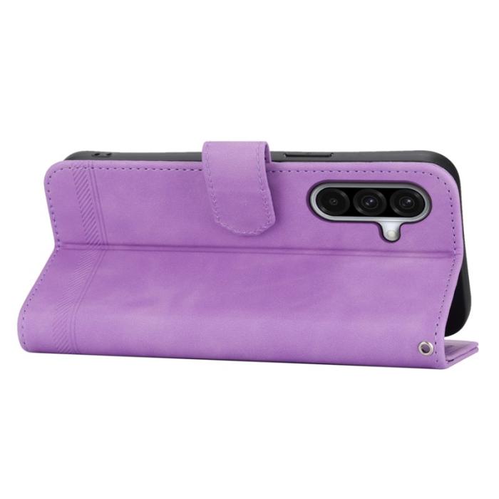 DIERFENG - DIERFENG DF-03 Fodral Äkta läder - Lila för Samsung Galaxy A17 5G