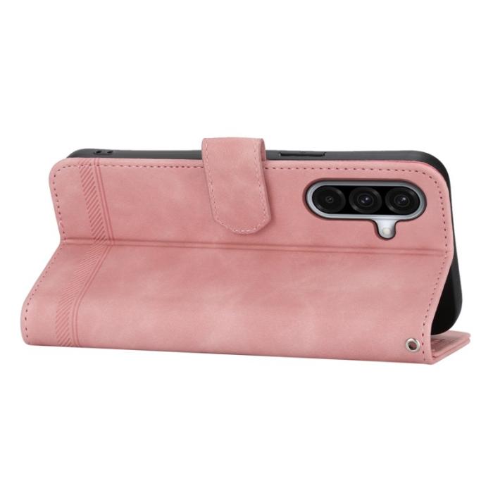 DIERFENG - DIERFENG DF-03 Fodral Äkta läder - Rosa för Samsung Galaxy A17 5G