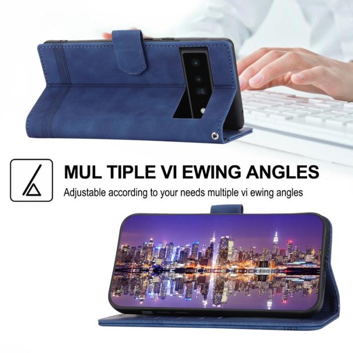 DIERFENG - DIERFENG DF-03 Fodral för Google Pixel 6 Pro 5G - Blå