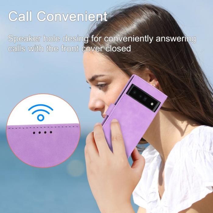 DIERFENG - DIERFENG DF-03 Fodral för Google Pixel 6 Pro 5G - Lila