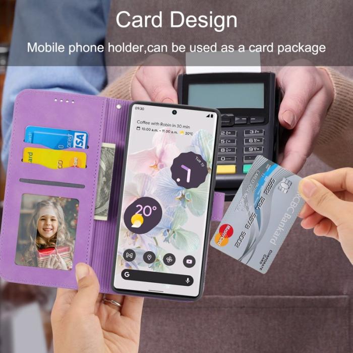 DIERFENG - DIERFENG DF-03 Fodral för Google Pixel 6 Pro 5G - Lila