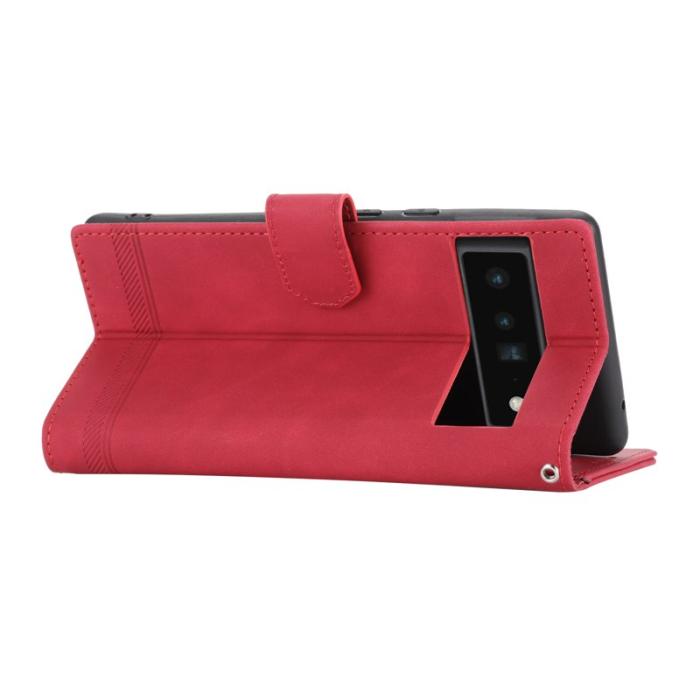 DIERFENG - DIERFENG DF-03 Fodral för Google Pixel 6 Pro 5G - Röd