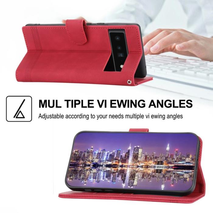 DIERFENG - DIERFENG DF-03 Fodral för Google Pixel 6 Pro 5G - Röd