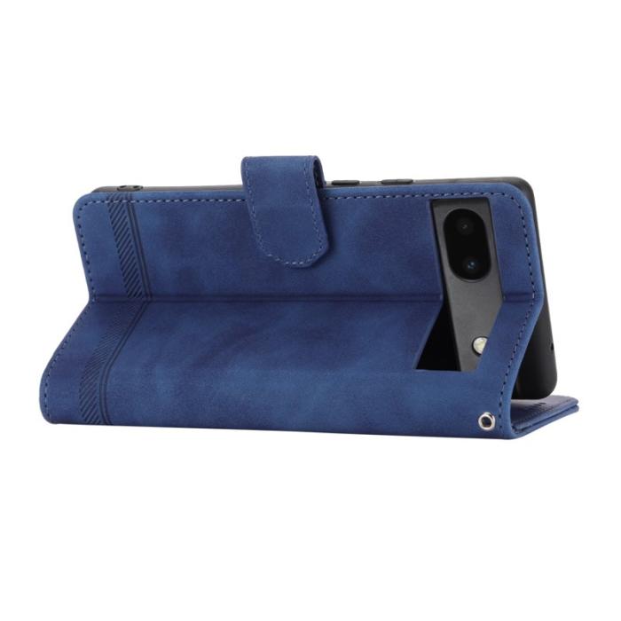 DIERFENG - DIERFENG DF-03 Fodral för Google Pixel 6a - PU läder - Blå