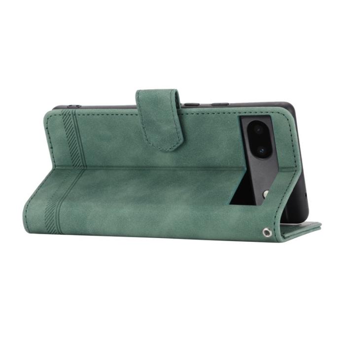 DIERFENG - DIERFENG DF-03 Fodral för Google Pixel 6a - PU Läder - Grön