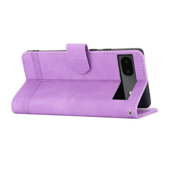 DIERFENG - DIERFENG DF-03 Fodral för Google Pixel 6a - PU läder - Lila