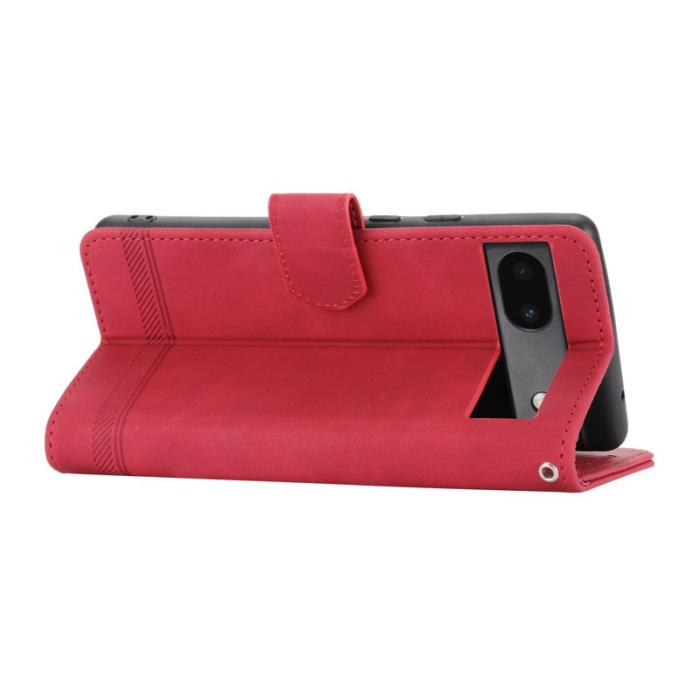 DIERFENG - DIERFENG DF-03 Fodral för Google Pixel 6a - PU läder - Röd